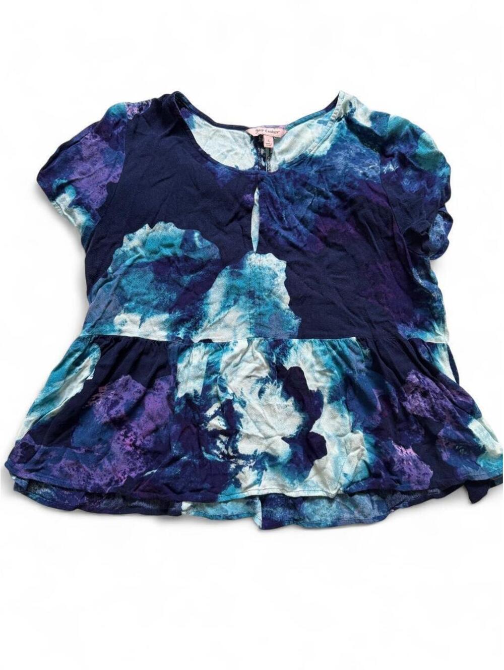 Juicy Couture Women's Blue and Multi Blous